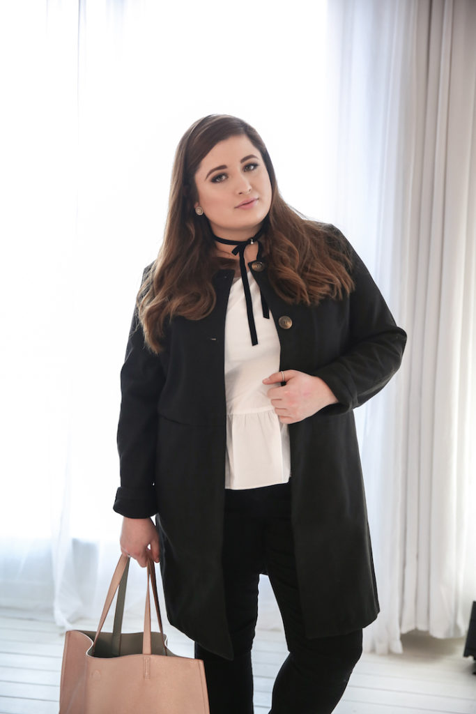 Plus Size Look Just Fab_Outfit black and white