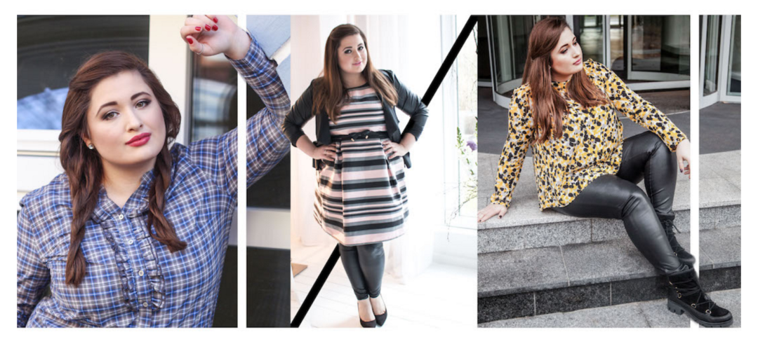 Plus Size Fashion Girl Collage